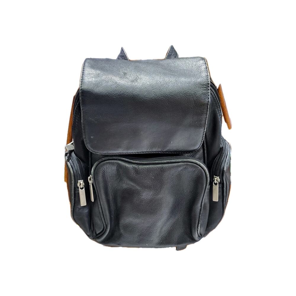 Vintage Wilsons Leather Black Backpack